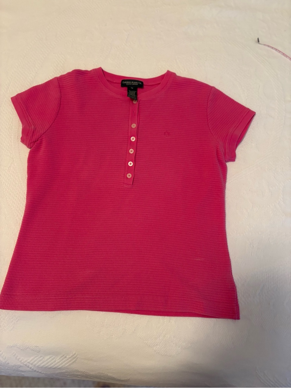 Lauren Ralph Lauren Women’s Pink Short-Sleeve Top